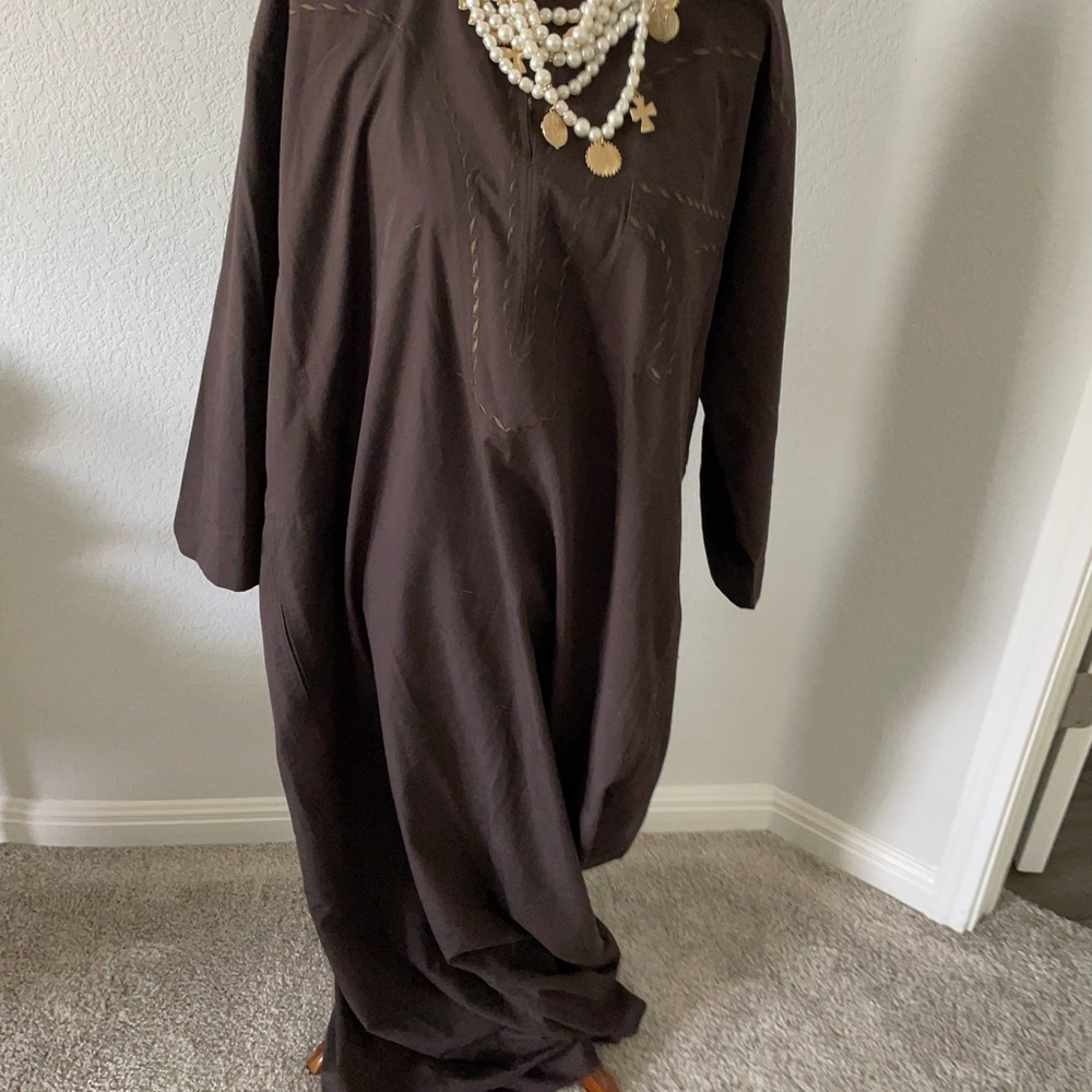 Chic Chocolate Long Sleeve Dress
